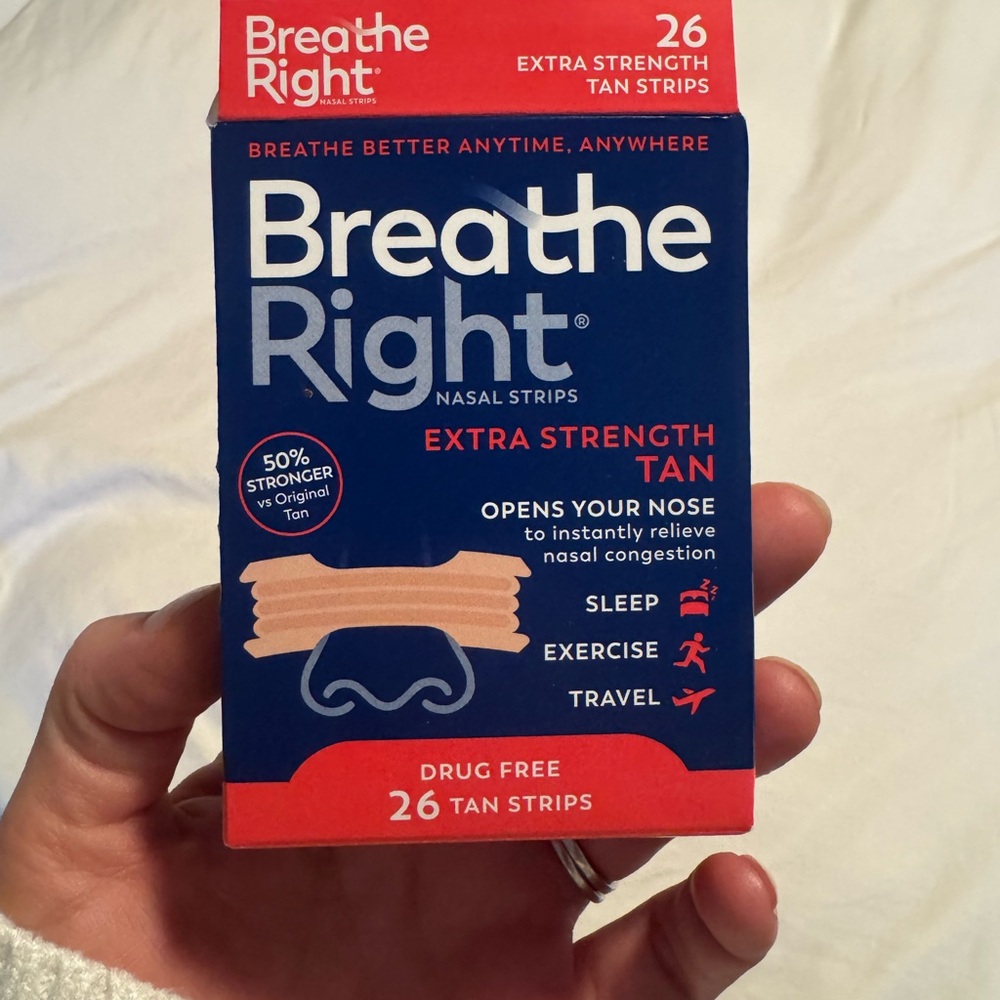 Breathe Right Extra Strength Tan Nasal Strips
